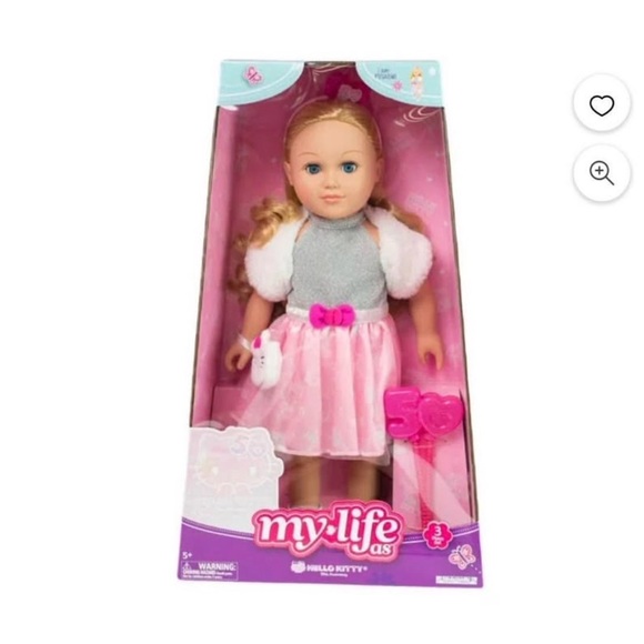 My Life As Hello Kitty 50th Anniversary Doll Pink Dress 18” Walmart Exclusive - Picture 2 of 9